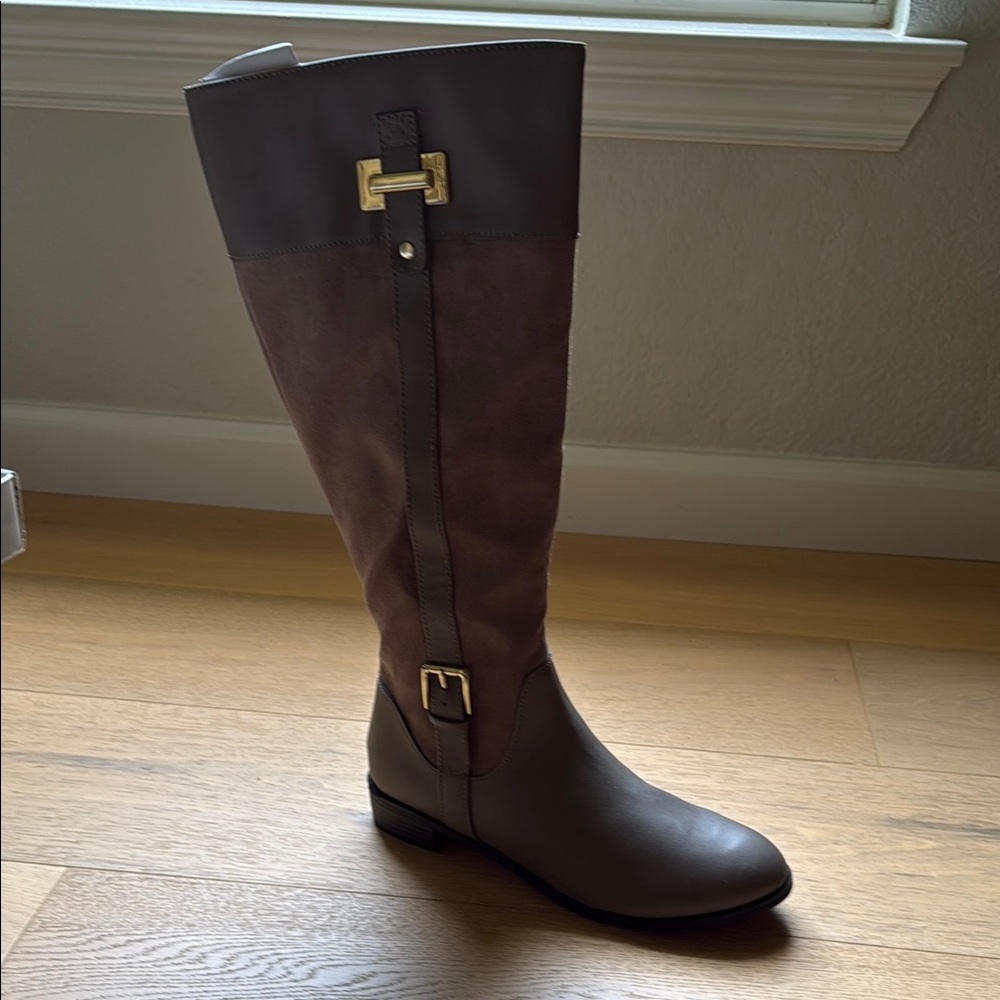 Elegant GRAY Knee-High Boots